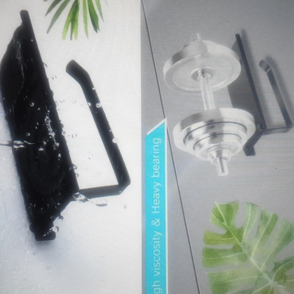 Toilet paper holder and shelf set - Picture 4 of 6